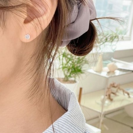 (silver 925) elsa blue earring