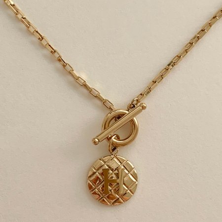 () H pattern lock necklace N 87