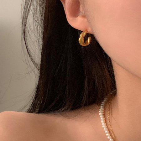 [] Twist earrings E 108