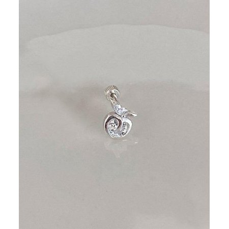 (silver925) apple piercing