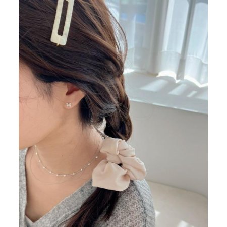 (silver 925) stripe ribbon earring