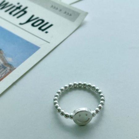 (silver 925) smiley ring