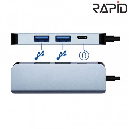 RAPID USB CŸ 4in1 Ƽ  (RPD-H100)