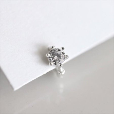 Silver925 Mini cubic ring earring