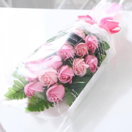 CO 장미 15송이 꽃다발 핑크 로즈데이 (반품불가)