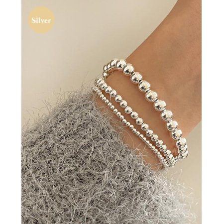 (925 silver) Silver beads C 10
