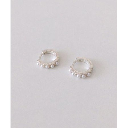 (silver925) milky onetouch earring