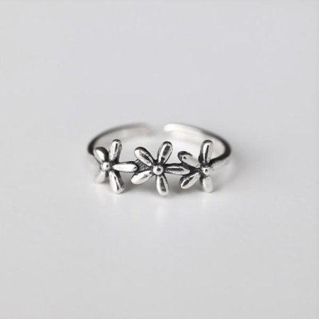 Silver925 Flower knuckle ring