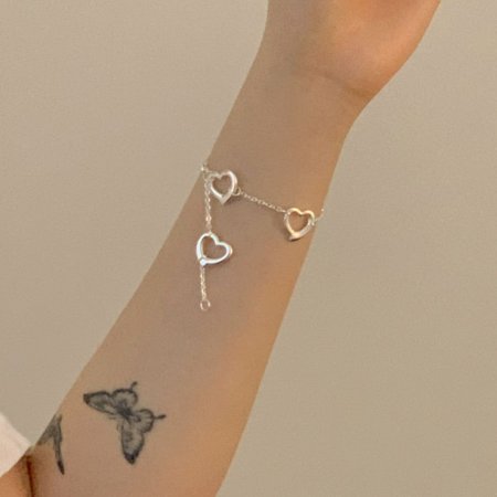 (ýƿ) Unit heart bracelet D 27