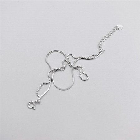 (Silver925) Double chain bracelet