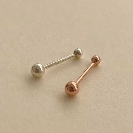 (925 Silver) Simple ball piercing E 151