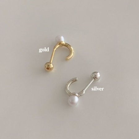 (925 Silver) Mini pearl piercing E 27