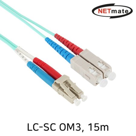 NETmate NM-LS415MZ 10G 광점퍼코드 LC-SC-2C-멀티모
