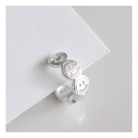 Silver925 Smile cover one touch earring