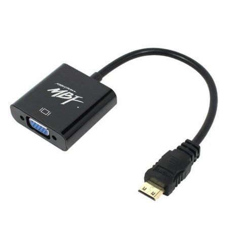 Mini HDMI VGA 컨버터 No Audio MBF-HTVMINIA 블랙