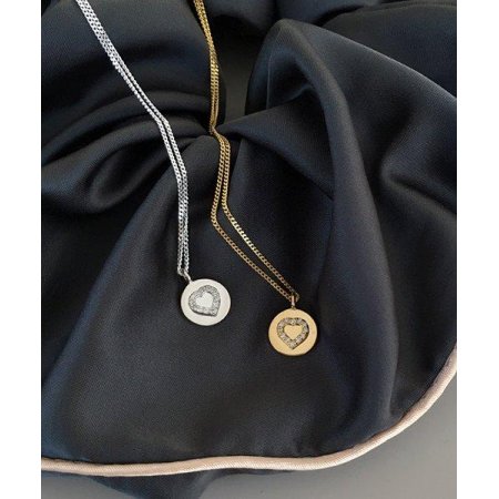 (silver925) twinkle heart necklace