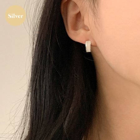(925 silver) Bao earrings E 175