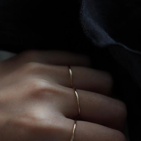 16k plated Thin ring(1mm)